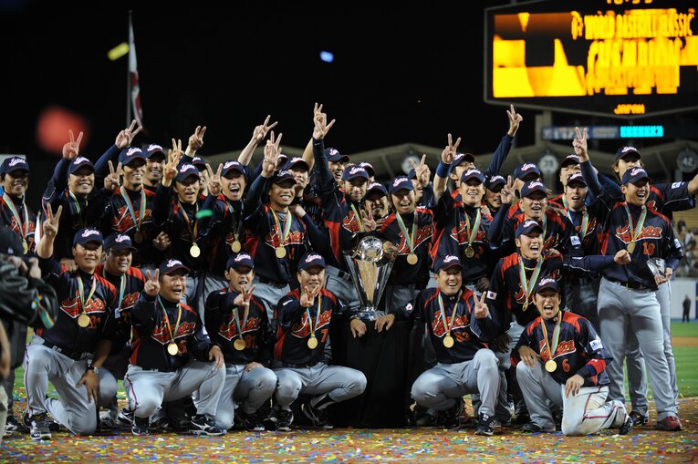 2009年のWBCを制した日本代表。13、17年は優勝に届かなかった ©Naoya Sanuki