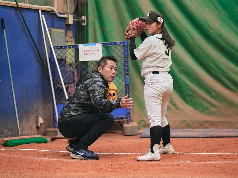 投手コースは途中ブルペンに入って上原さんから個別指導を受けた