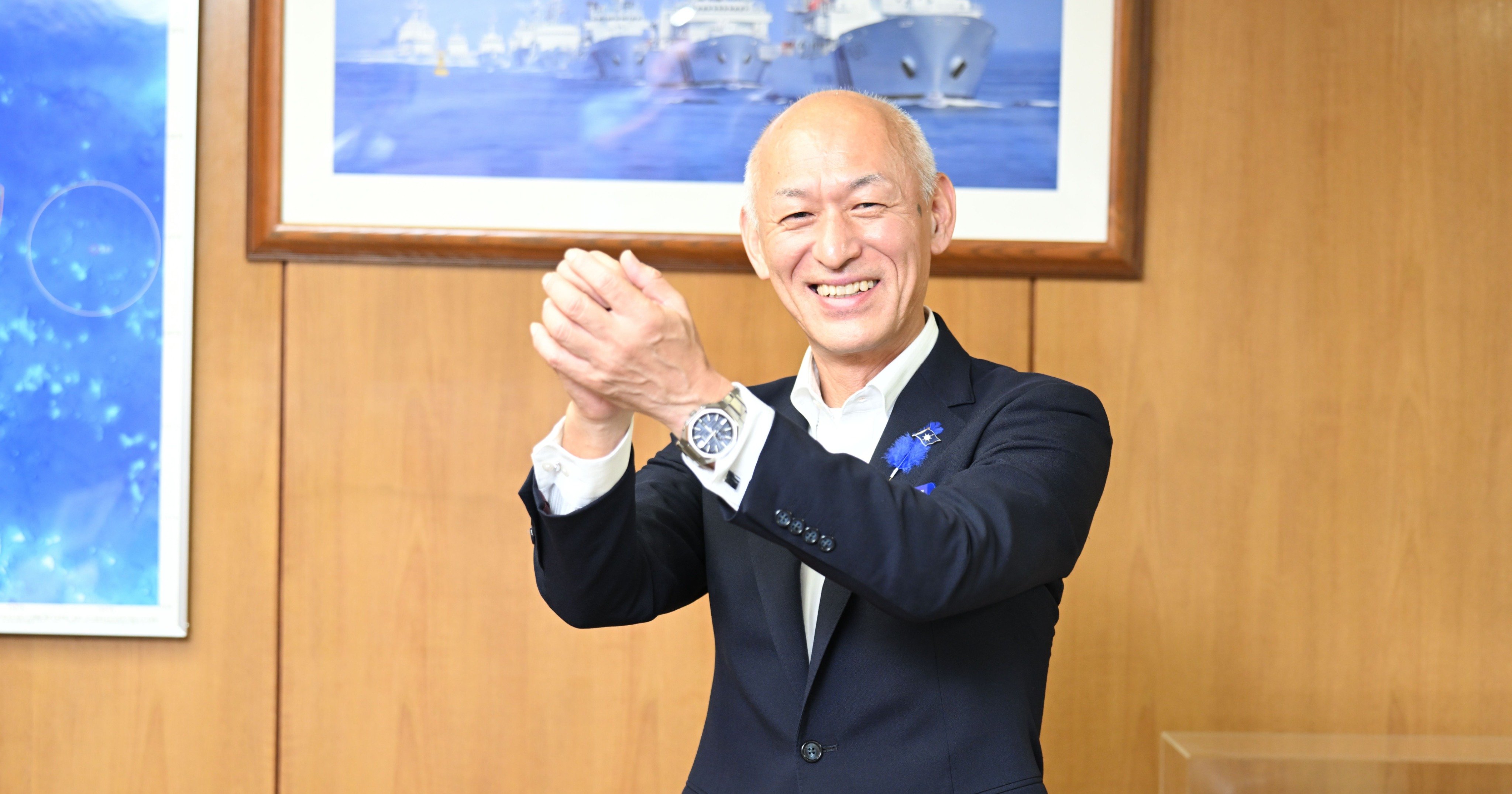 国も野球も「守りから入れ」！ 剛球始球式の海上保安庁・瀬口良夫長官