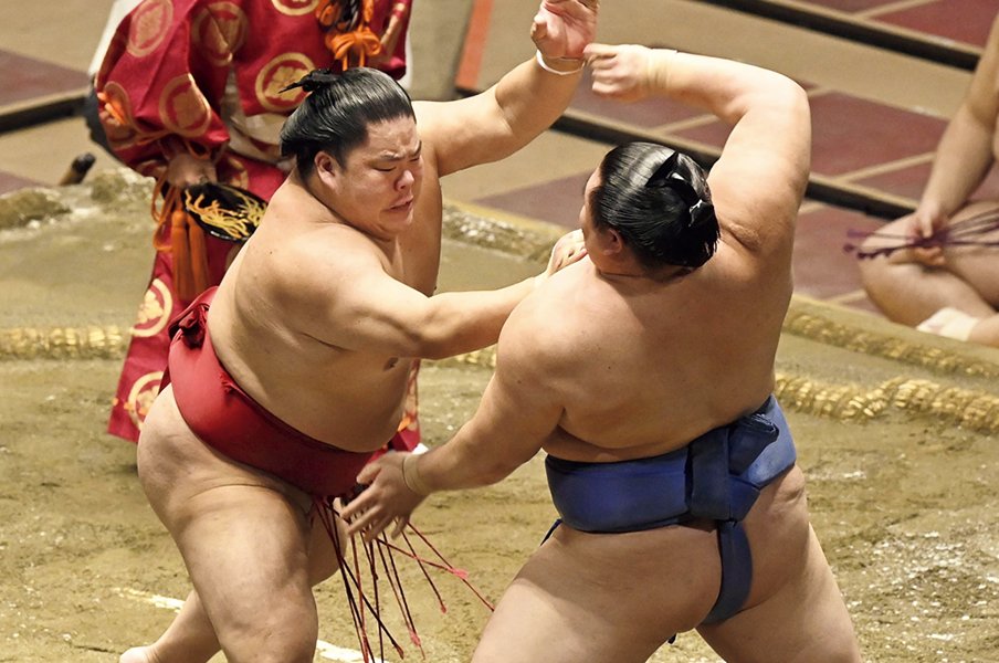 注目の正代、御嶽海、大栄翔。関脇3人の不揃いな個性とは。<Number Web> photograph by KYODO