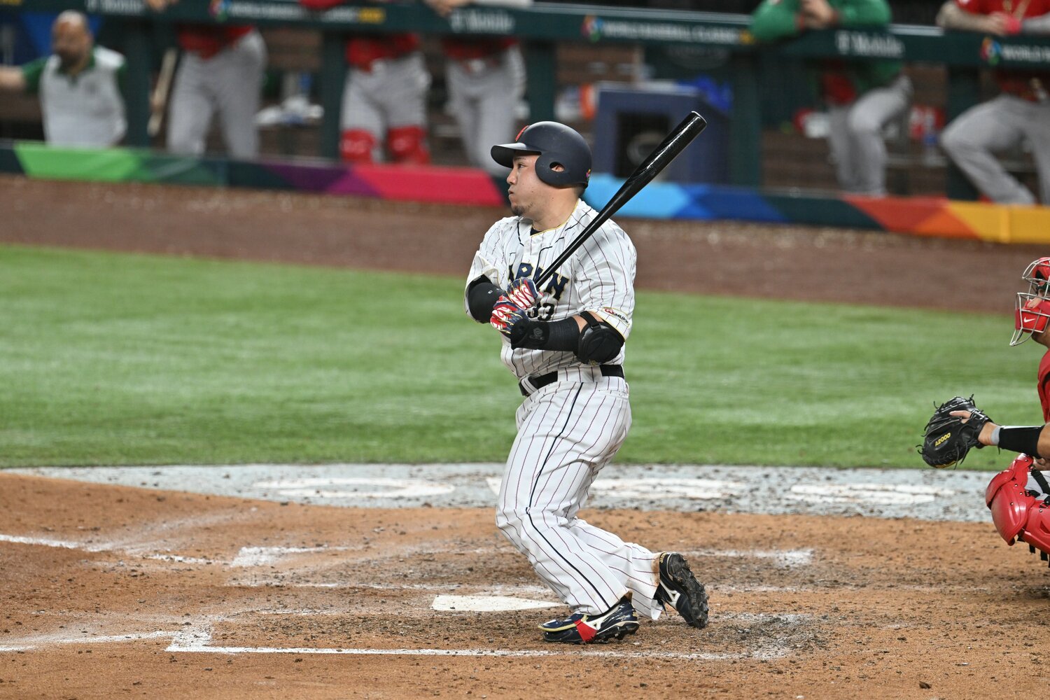 WBCメキシコ戦での山川　©Naoya Sanuki