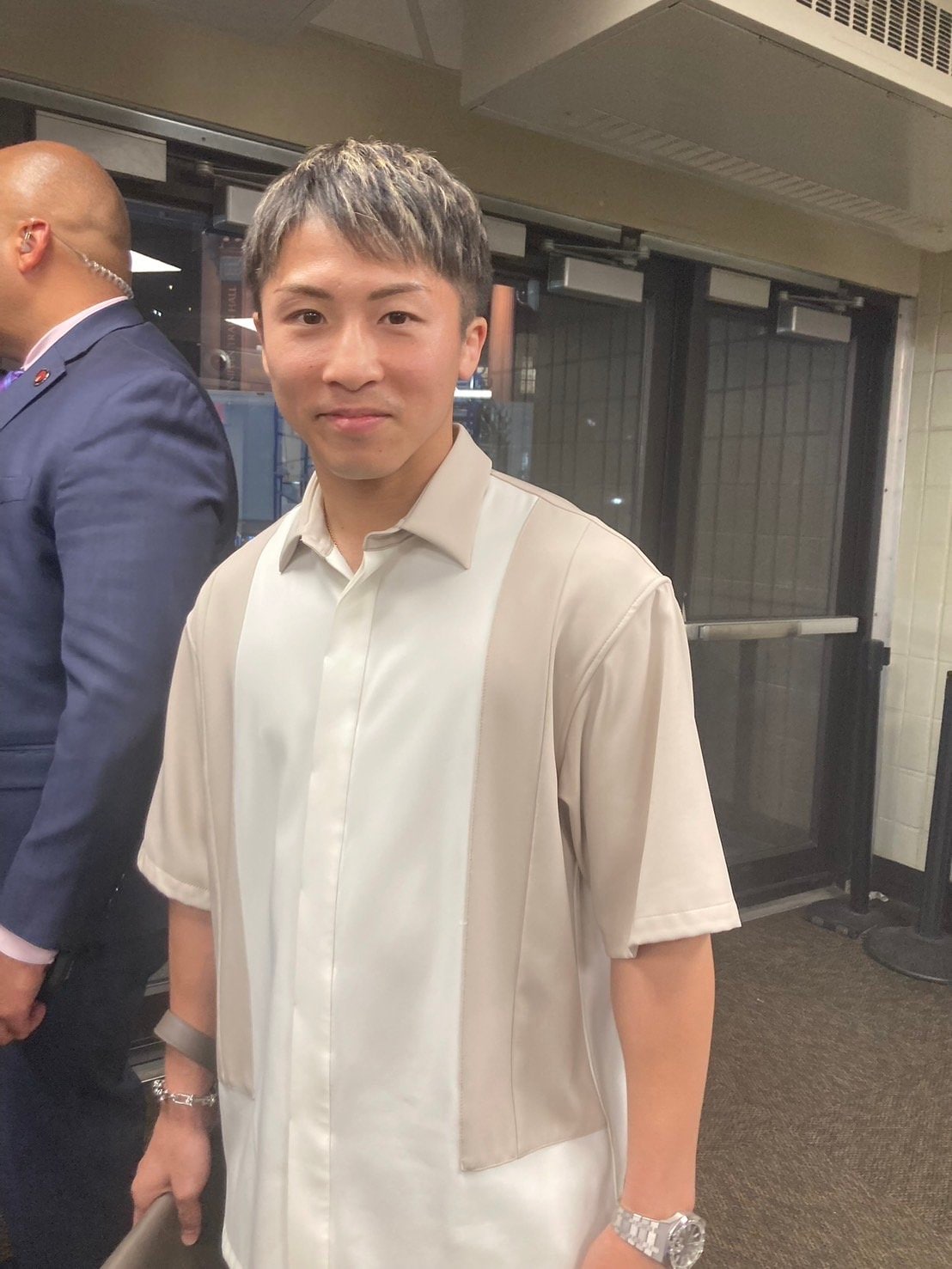 ニューヨーク行脚を楽しんだ井上尚弥(筆者撮影)