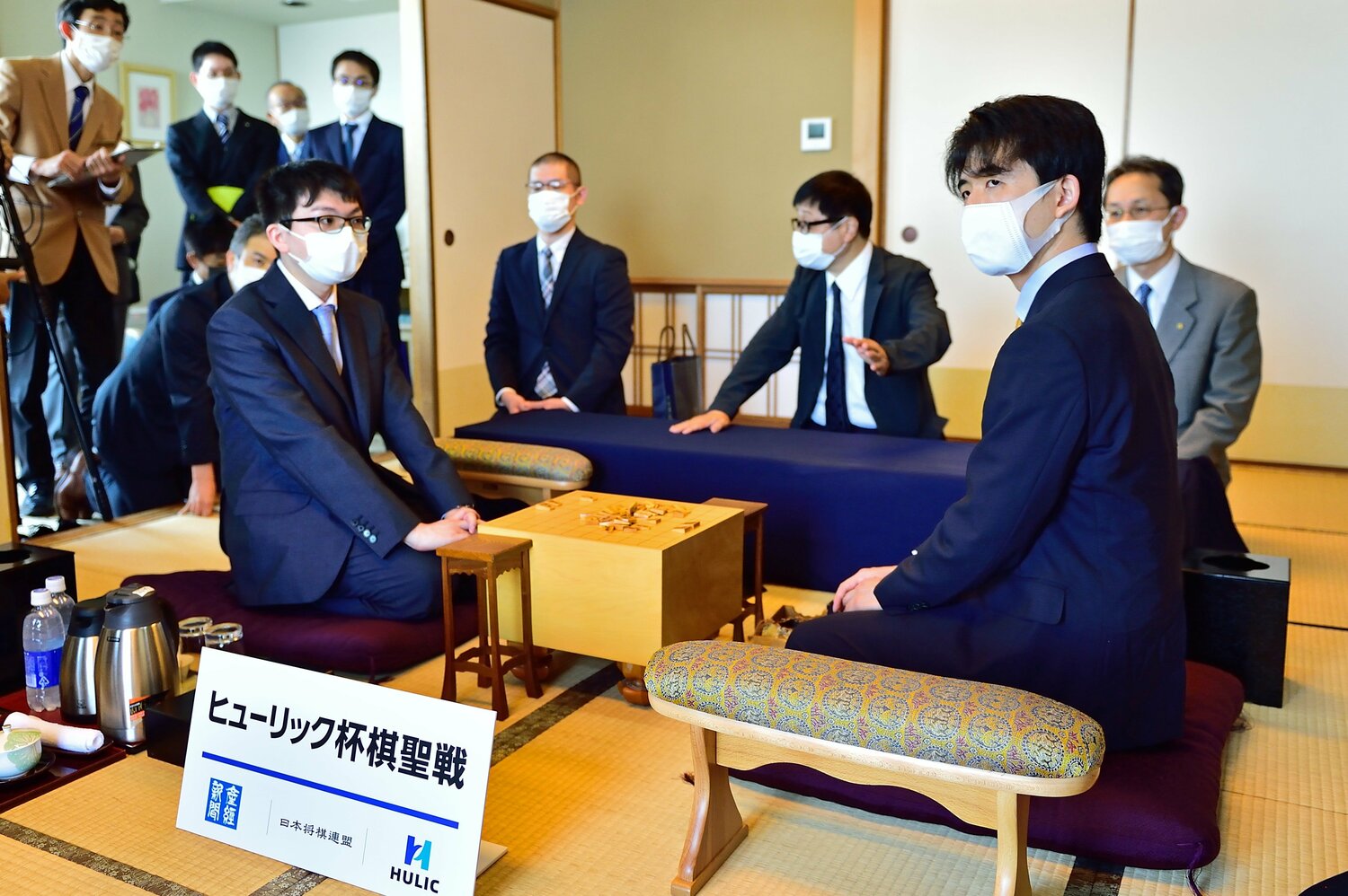 棋聖戦第1局の前日検分　©日本将棋連盟