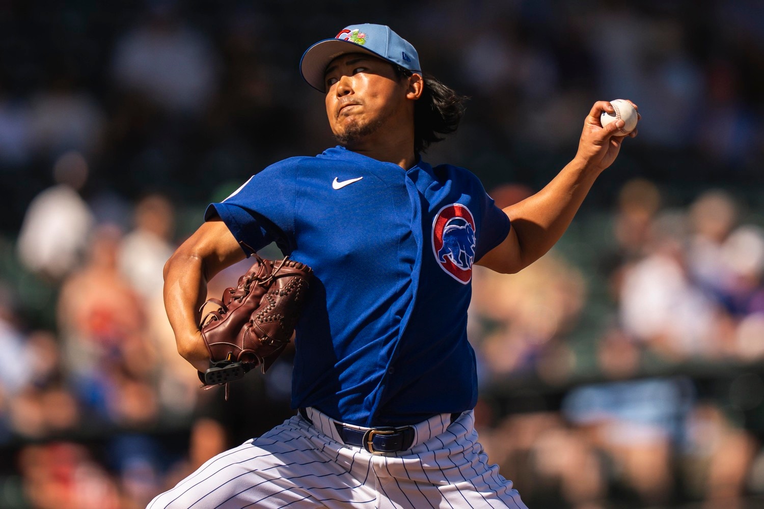 2月24日のオープン戦で先発登板した今永昇太（32歳）　©Getty Images