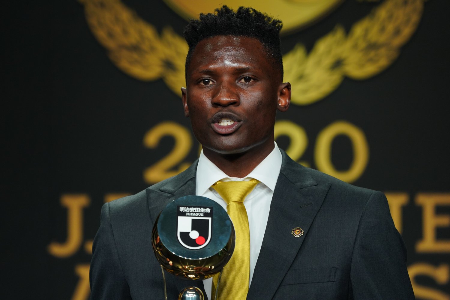 リーグMVP、ベストイレブン、得点王と2020年の個人タイトルを総なめしたFWオルンガ　©︎J.LEAGUE