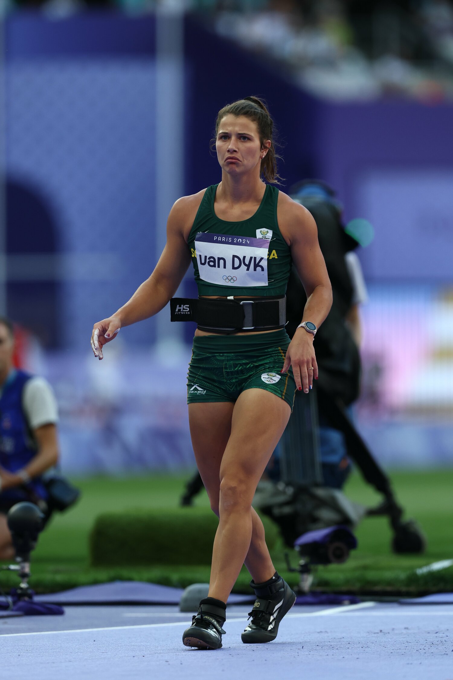 北口の1投目ビッグスローで「攻めの投擲をすることを心がけた」という南アフリカのファンダイク  ©︎Ryosuke Menju / JMPA