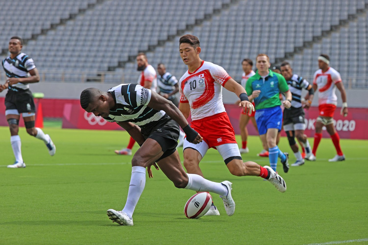 最後はミスによって敗れたフィジー戦。チームも流れに乗れなかった　©︎Homare Doi/JMPA