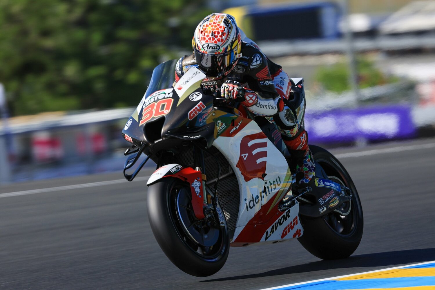 フランスGPでは今季ベストタイとなる7位フィニッシュ。今季不振のホンダ勢にあって、中上は健闘していると言える