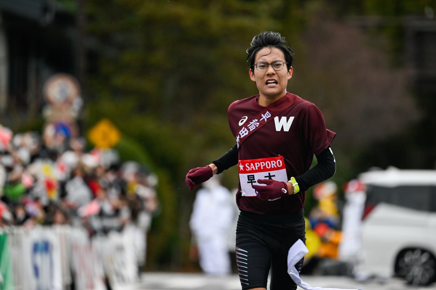 1時間12分12秒の区間6位と上々の結果だった ©Nanae Suzuki