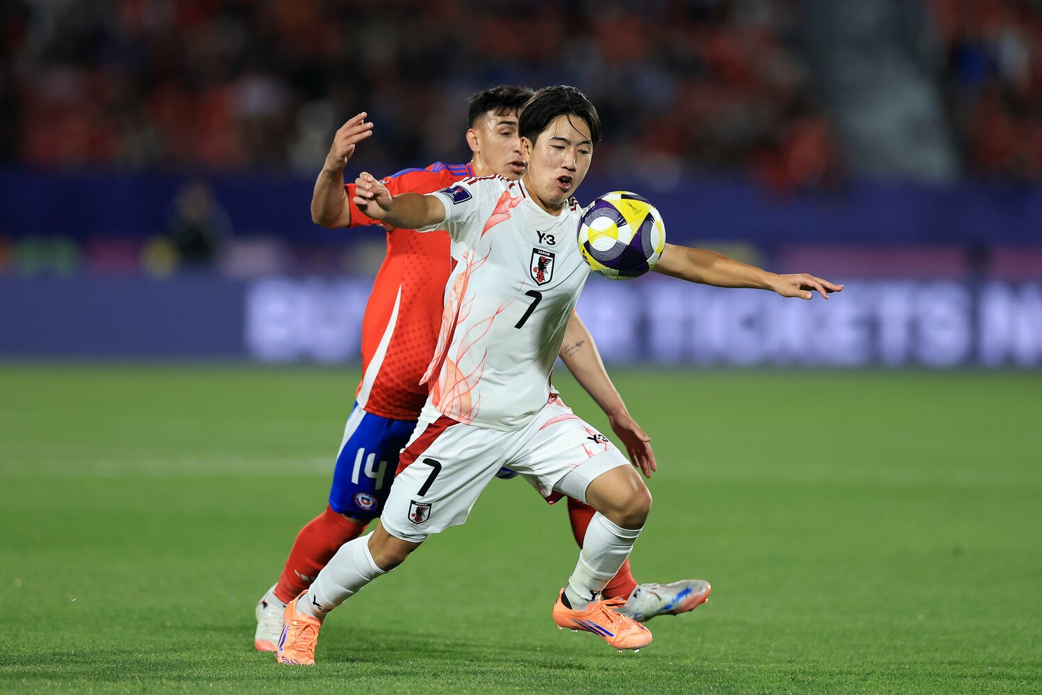U-20W杯チリ戦での佐藤　©Getty Images