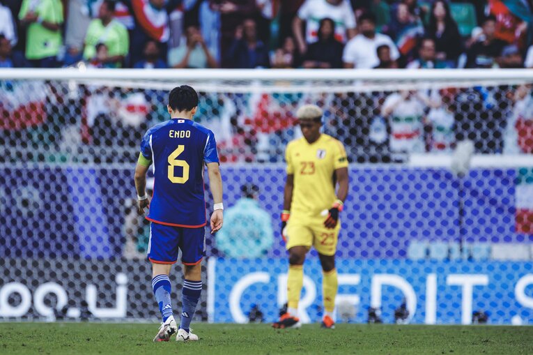 アジアカップ準々決勝でイランに敗れた日本の選手たち　©Kiichi Matsumoto