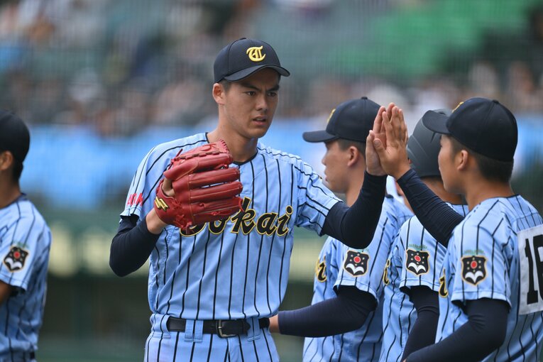 【激闘甲子園の記憶】“1つ頭が抜けた”東海大相模198cmエース藤田琉生とスケールの大きすぎる投球フォーム　©Hideki Sugiyama