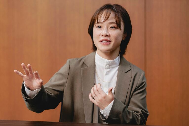 リオ五輪女子レスリング金メダリストの登坂絵莉さん　©Wataru Sato