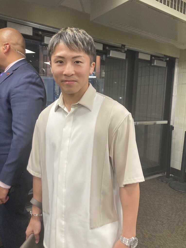 ニューヨーク行脚を楽しんだ井上尚弥（筆者撮影）