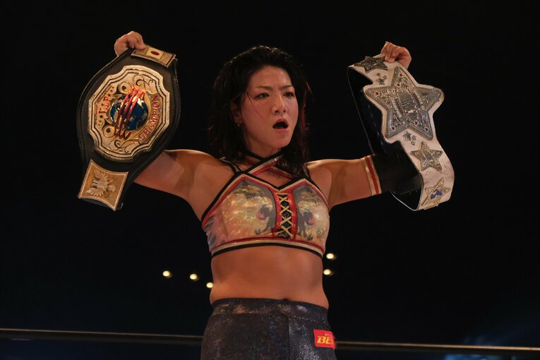 水着グラビアも披露のアイドル路線から急転換…素顔は“オラオラ”、スターダムのベルトも獲得した岩田美香の渇望「総合格闘技かキックにも」(39)