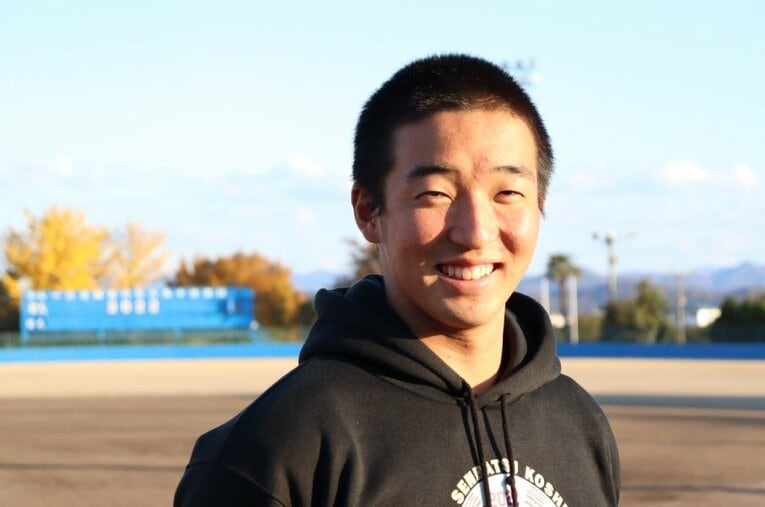 今夏の甲子園でベスト4進出を果たした聖光学院のメンバー・伊藤遥喜 ／ photograph by Genki Taguchi