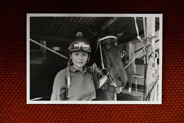 当時の中島広美ジョッキー　写真は本人提供　©Keiji Ishikawa