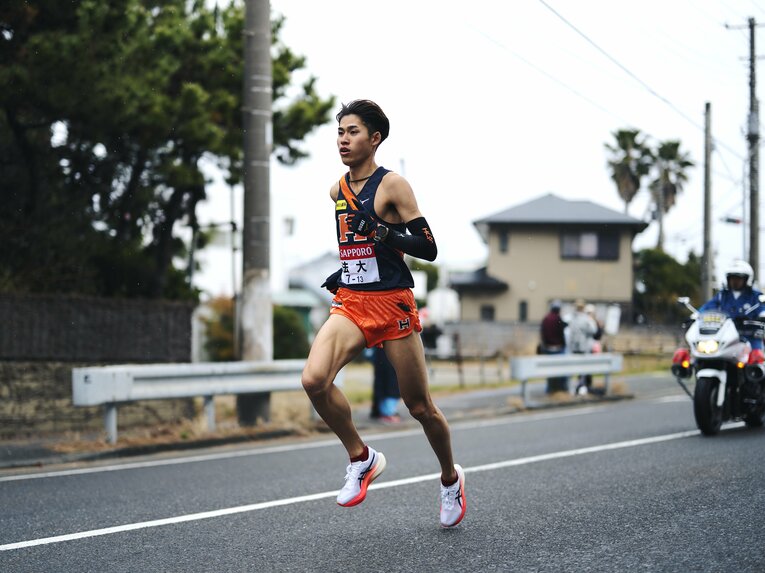 法政大の小泉樹は前頭五枚目に選出。3度箱根に出場し、4年では主将も務めた　©Yuki Suenaga