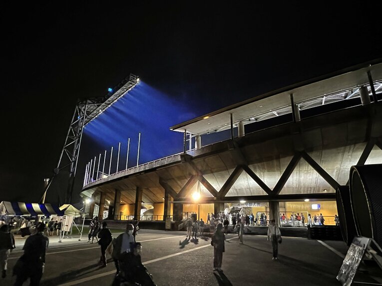 カターレ富山のホームグラウンドである富山県総合運動公園陸上競技場　©Tetsuichi Utsunomiya