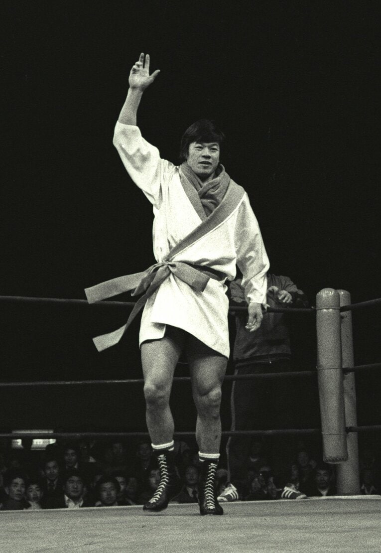 1978年3月3日、高崎市体育館。藤波の日本凱旋試合