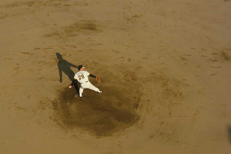 「たった一人の引退式」（1985年）©︎Masahiko Ishii