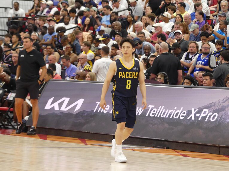 7月11日、フィラデルフィア・76ers戦（筆者撮影）