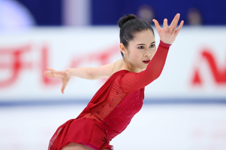 3位宮原知子　(C)Yohei Osada/AFLO SPORT