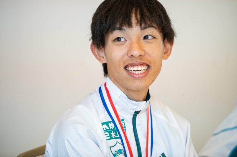 【黒田朝日レア写真】出走後もさわやか（3年時。写真は続きます）　©Nanae Suzuki