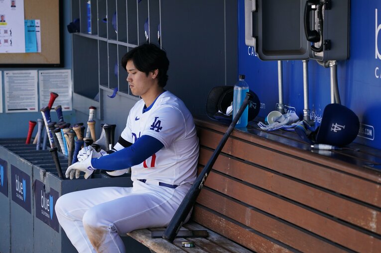 第4打席前の大谷　©︎Shizuka Minami