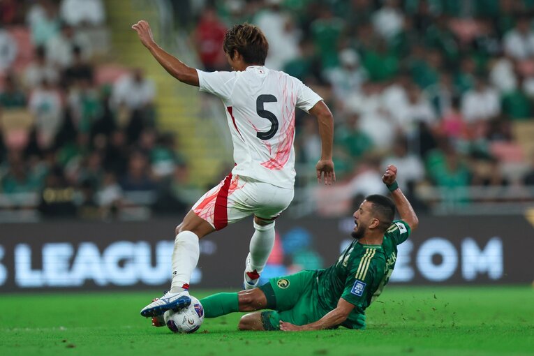 サウジアラビア戦でも、必ずしも日本の意図がすべて機能したわけでもなかった　©Getty Images