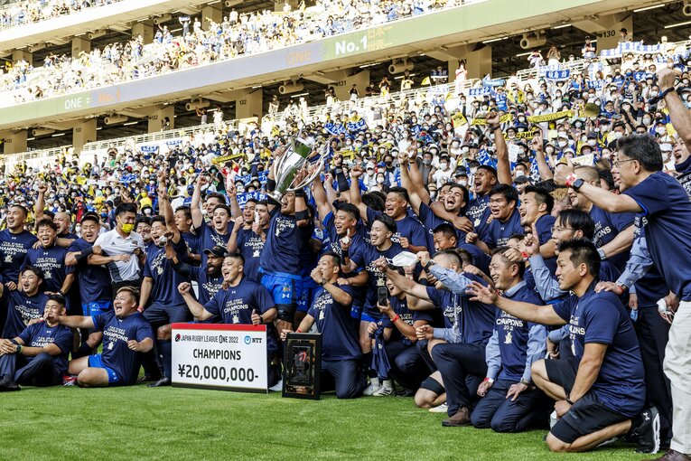 リーグワン初代王者に輝いた埼玉ワイルドナイツ　©Kiichi Matsumoto