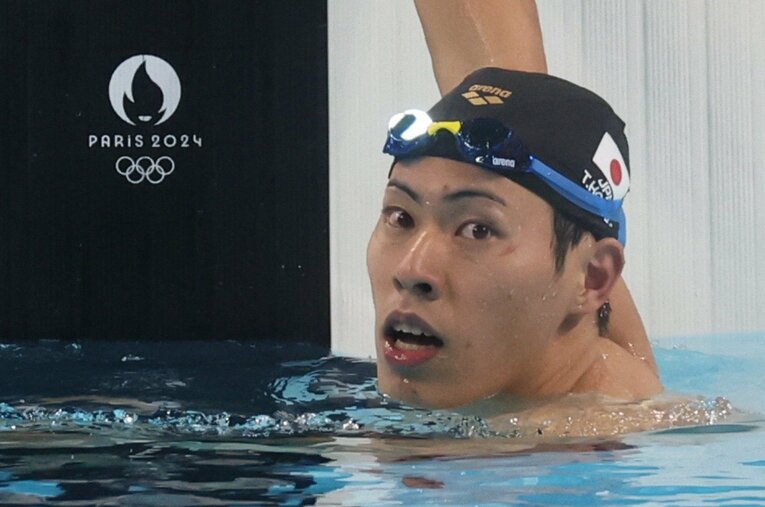 直前のドーハ世界水泳で金メダルを獲得し、満を持して臨んだパリ五輪はまさかの予選落ちに。本多灯はいかにその挫折から立ち直ったのか ／ photograph by JIJI PRESS