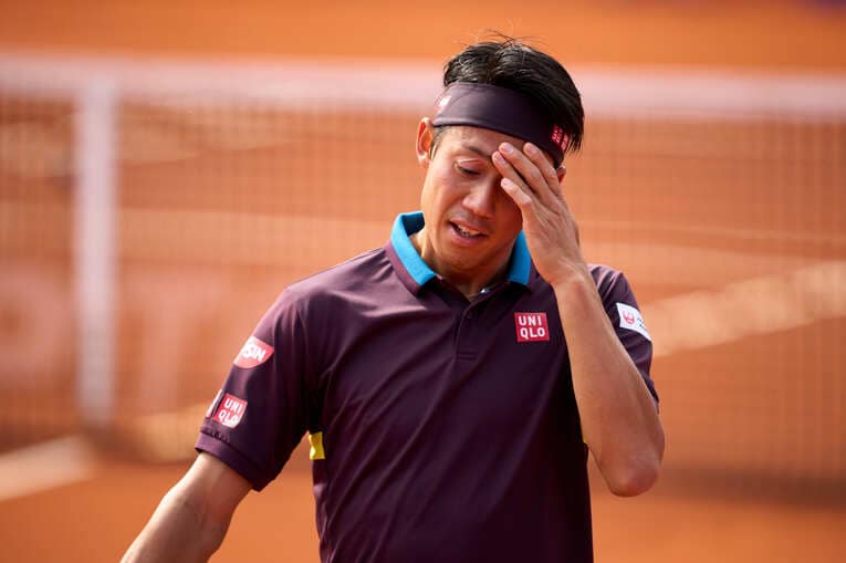 フルセットの末、ナダルに敗れた錦織圭　©Getty Images