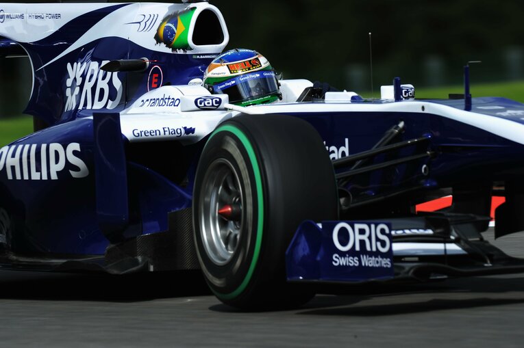 2010年ベルギーGP、ウイリアムズ時代のバリチェロの走り　photograph by Getty Images