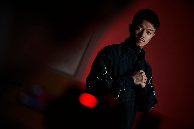 12月27日、スーパーバンタム級転向初戦として、セバスチャン・エルナンデスと対戦する中谷潤人©︎Mark Robinson/Getty Images