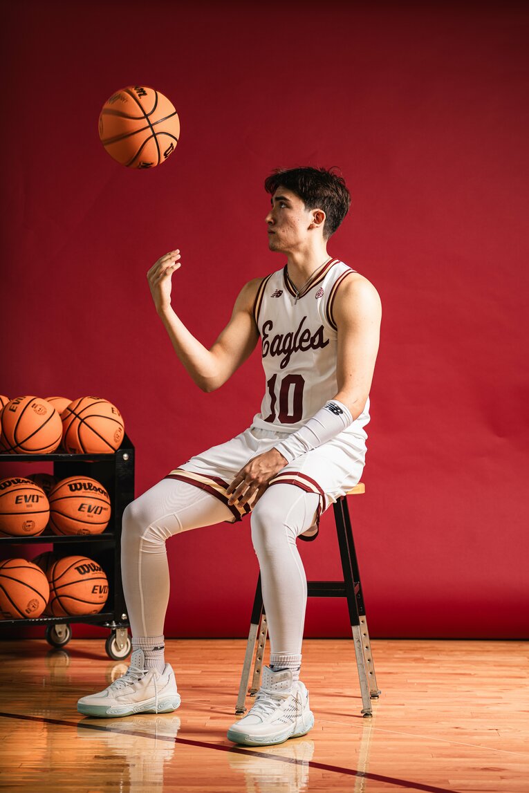 ボストン大でプレーするテーブス流河（20歳）　©︎Boston College Athletics