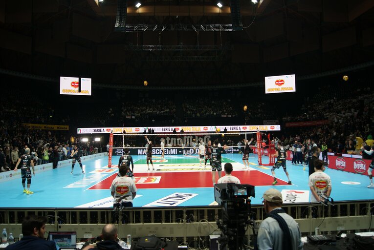 ペルージャの試合前練習（コッパ・イタリア準決勝）©︎Takashi Yuge