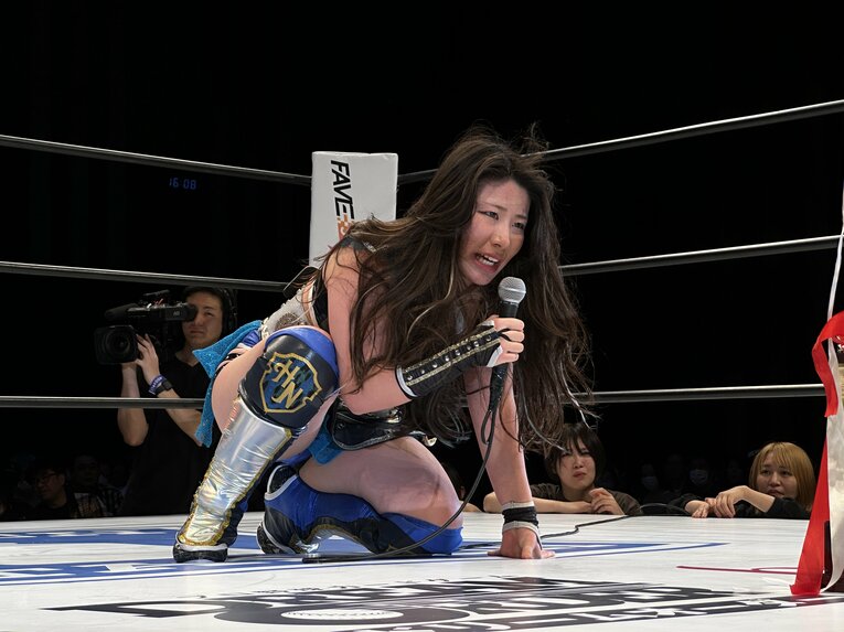 スターダムの大学生レスラー・妃南　©Norihiro Hashimoto