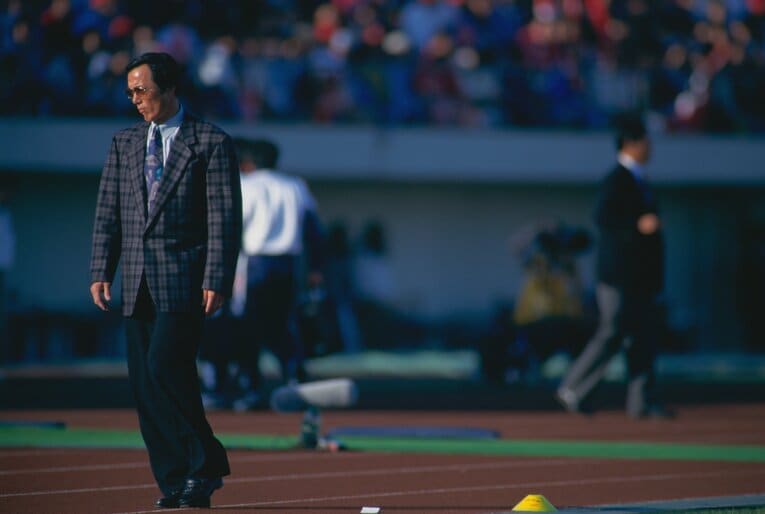 ガンバ大阪監督時代の釜本邦茂　©︎Takao Yamada