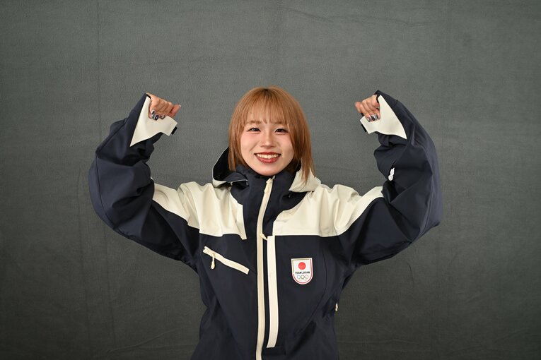 ミラノ五輪直前、カメラに笑顔を見せていた近藤心音　©GettyImages