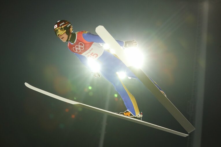 平昌五輪時の小林　©JMPA