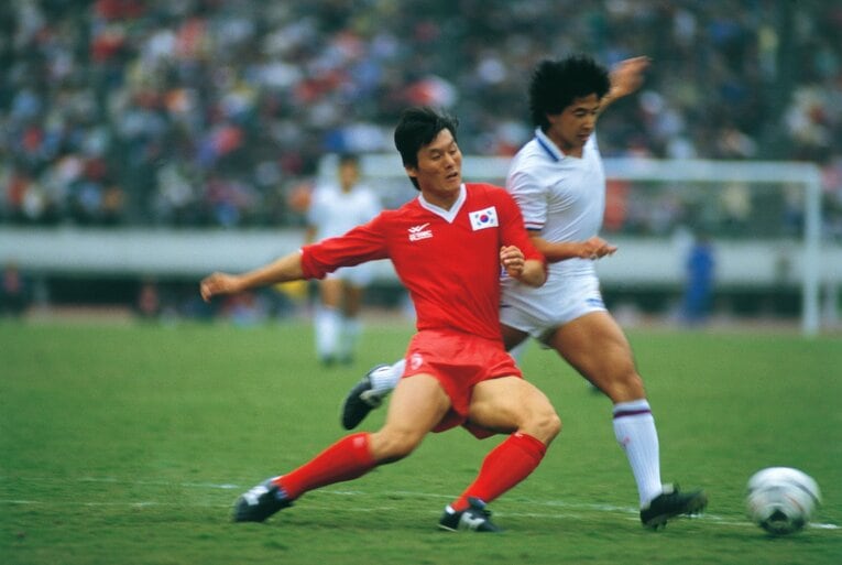 日本を破り、メキシコW杯出場を決めた韓国代表　©︎Shinichi Yamada/AFLO