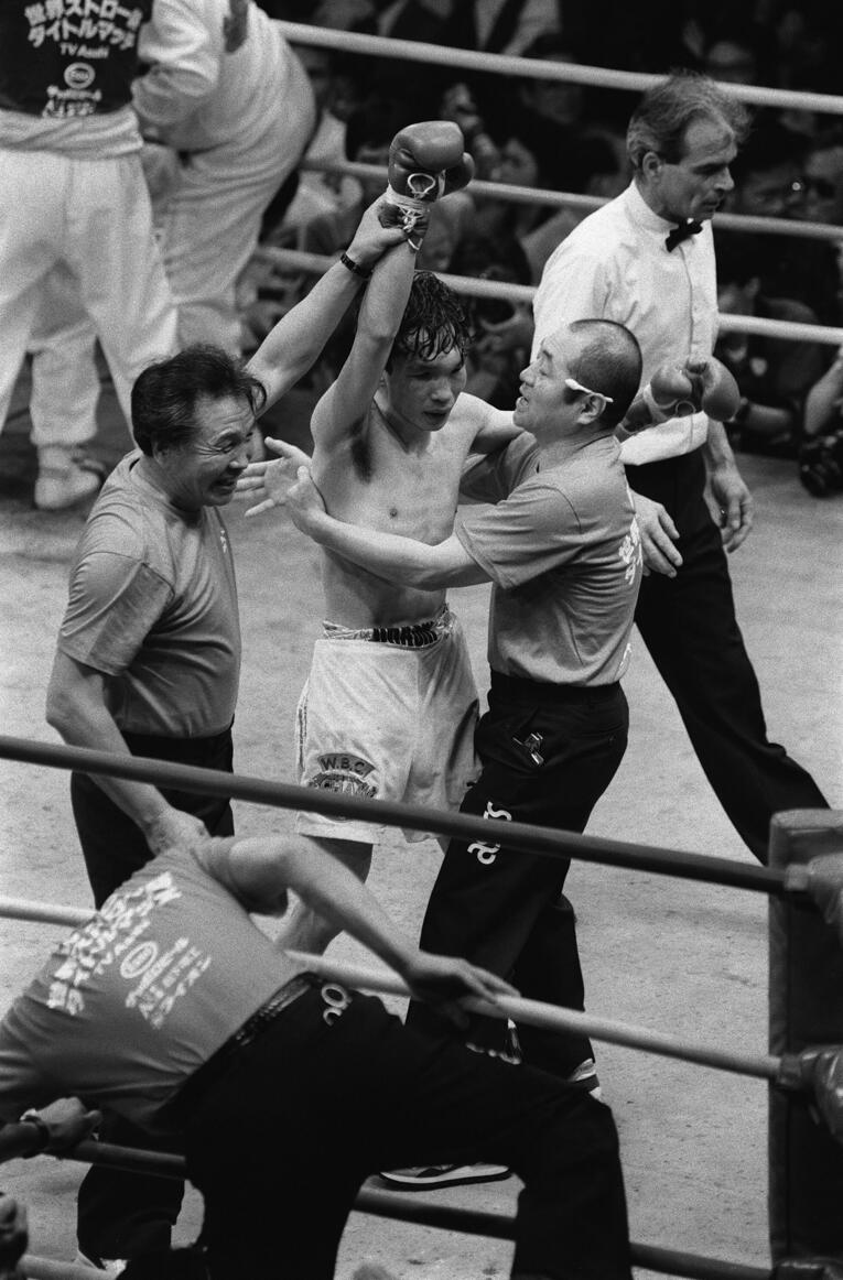 大橋秀行と米倉健司会長（写真左）は、次第に固い絆で結ばれていった　©JIJI PRESS