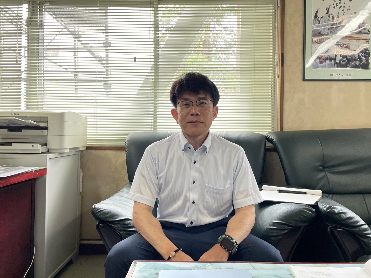 池田の現校長・原史麿。蔦文也の孫、哲一朗の高校時代の担任教諭でもある ©NumberWeb