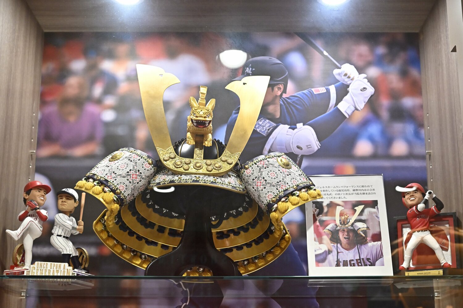 大谷のグッズが揃っていることはファンの中でも有名。兜が寄贈されるまでに　©Takashi Shimizu