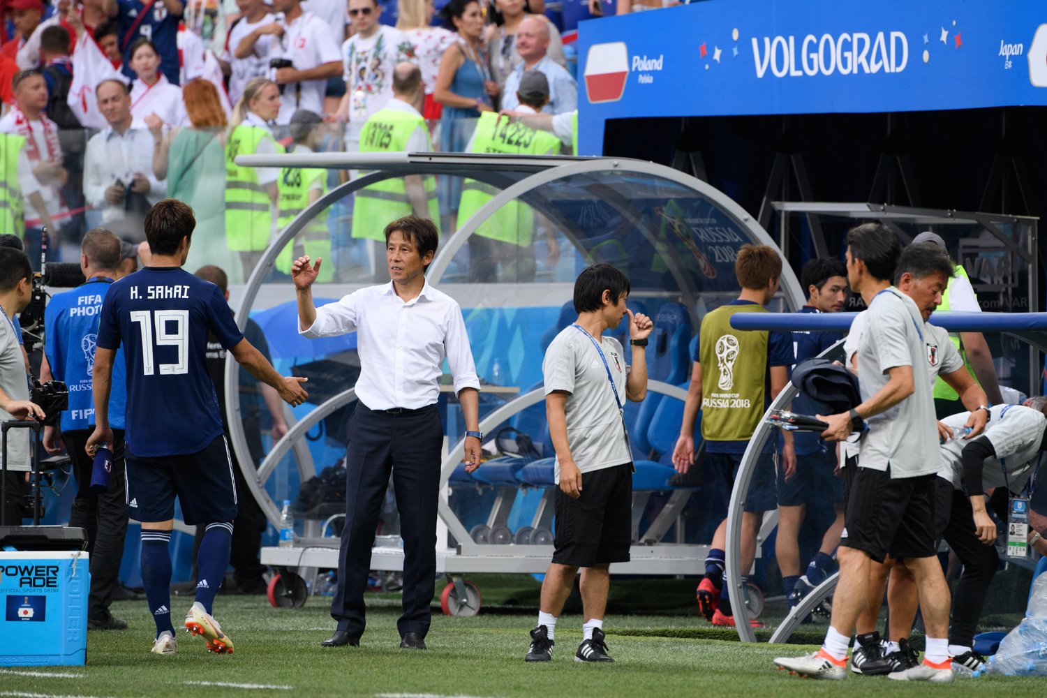 ロシアW杯でベスト16に入った日本の西野朗監督©Asami Enomoto/JMPA
