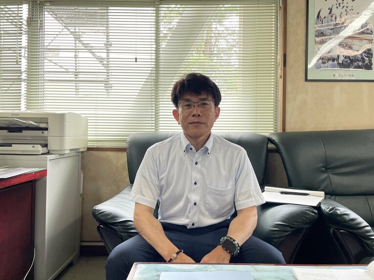 池田の現校長・原史麿。蔦文也の孫、哲一朗の高校時代の担任教諭でもある ©NumberWeb