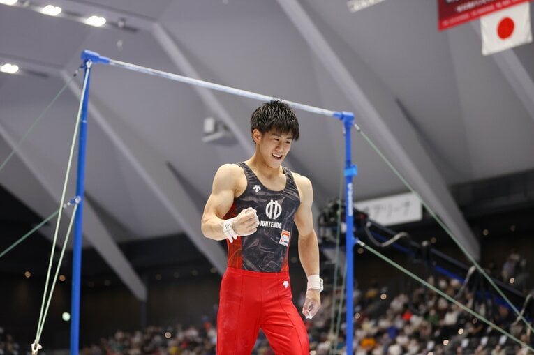 個人総合でもメダルを狙う橋本大輝（19歳）　©AFLO