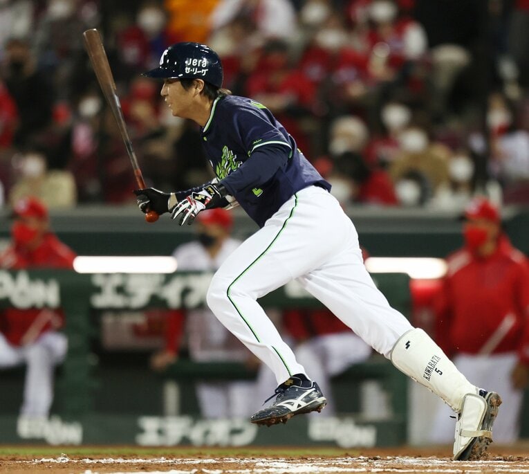 代打一本で勝負するために、新たなフォームを作り上げた　©JIJI PRESS