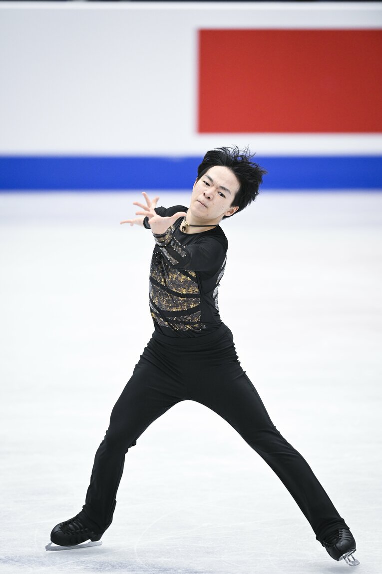 2022年世界選手権銀メダルの鍵山優真　©︎Asami Enomoto